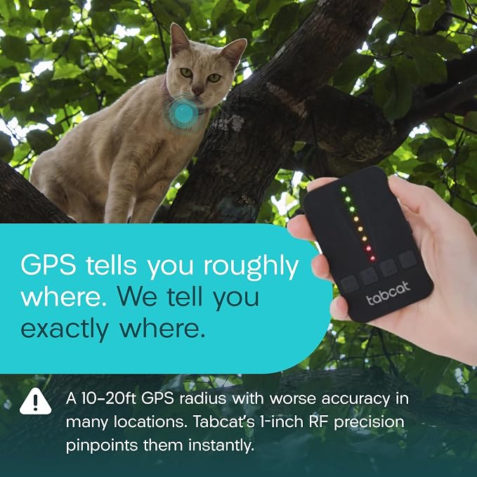 Tabcat V2 Cat & Kitten Tracker - More Accurate Than GPS - No Monthly Fee or Subscription - Includes 4 Homing Tags - Up to 150m Range - Small & Lightweight Tags Perfect to Find Indoor & Outdoor Cats - Image 4