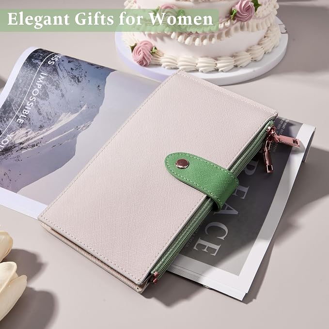 Travelambo RFID Wallet Women Bifold Multi Card Wallet Case with Zipper Pocke Credit Card Holder for Women - Image 3