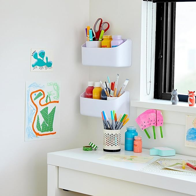 Command Organizing Caddy, 1 Caddy, 4 Large Strips | Command Strips Wall caddy, Tool Free Adhesive Organizer For Cleaning Supplies, Closets, Pantry, Home, And Office - Image 7