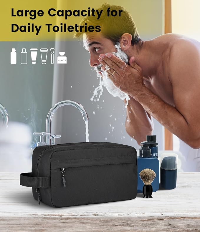Vorspack Water Resistant Travel Toiletry Bag for Men Women | Travel Bag for Toiletries, Large Capacity, Organized Compartment, Travel Essentials, Suitable for Shaving, Makeup, Cosmetics - Image 5