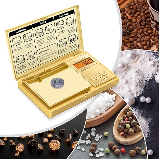 Fuzion Digital Pocket Gram Scale 0.01g x 200g, with 100g Calibration Weight | High Precision, Easy of Use, Tare Function, 6 Modes Ounces Grains, Battery Included, Weighs Jewelry, Coins, Herb, Small Food - Image 6