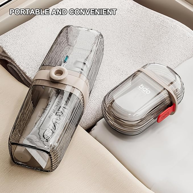 Toothbrush Travel Case & Travel Soap Holder Dish Tray Set of 2, Portable Clear Toothbrush Holders with Cover Leakproof Bar Soap Holder for Traveling School Camping Business Bathroom - Image 7