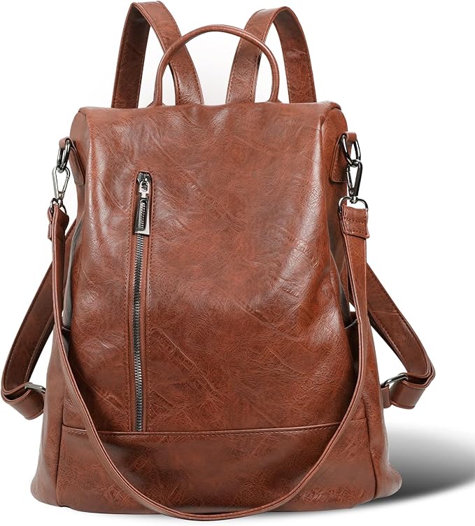 Women Backpack Purse PU Leather Anti-theft Casual Shoulder Bag Fashion Ladies Satchel Bags - Image 3