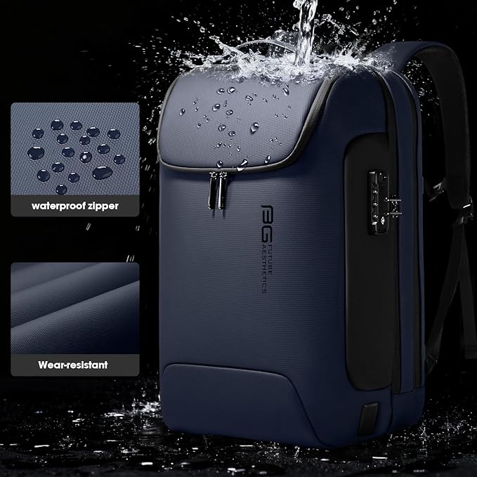 BANGE Anti-Theft Backpack with USB Charging Port 17.3 Inch Business Laptop Backpack - Image 5