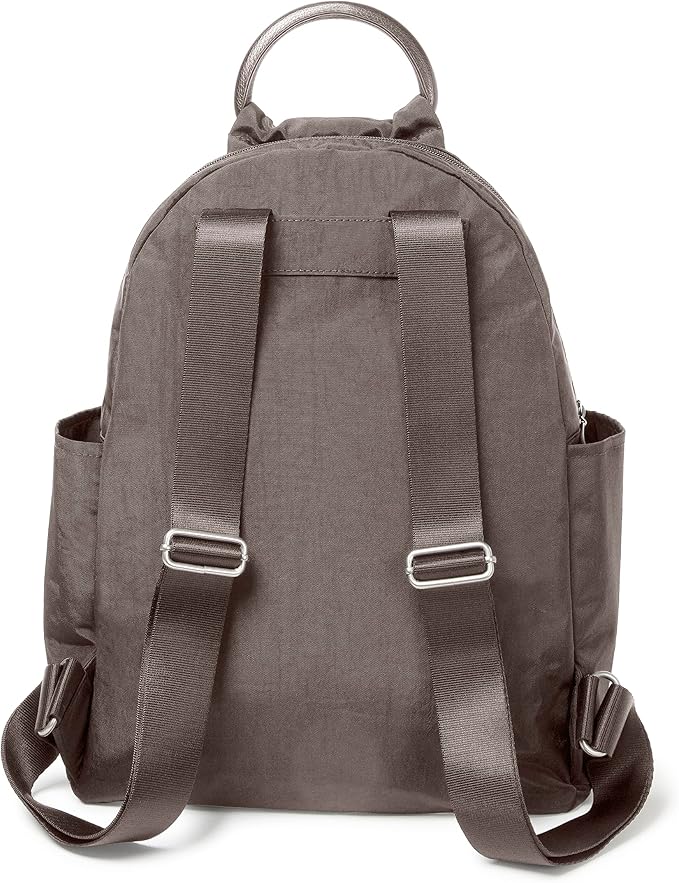 Baggallini womens New Classic Heritage With Rfid Phone Wristlet All Day Backpack, Sterling Shimmer, One Size US - Image 13