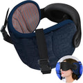 SARISUN Travel Pillows for Airplanes, Stable Head Support, Travel Essential | Airplane Pillow with Eye Mask, Seat Strap Secures to Headrest, for Stop Bobblehead, for Long Flight Road Trip, Mottled Red by SARISUN