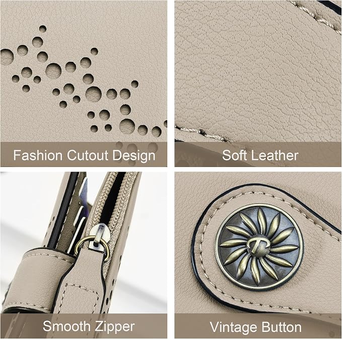 Tipmile Small Wallet for Women Bifold RFID Blocking Card Holder Leather Wallets with Zipper Coin Pocket - Image 7