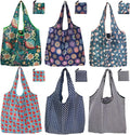 Reusable Grocery Bags, 6 Pack 50Lbs Foldable Fashion Washable Shopping Bags, Large Boho Tote Bags For Groceries, Bulk Market Cloth Storage Bags, Utility Aesthetic Personalized Gifts For Women by NewOpportunityInLivingKindly