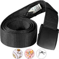 SP HOME GOODS Travel Money Belt with Hidden Money Pocket, Nylon Military Tactical Mens with Zinc Alloy Buckle- Black by SP+HOME+GOODS