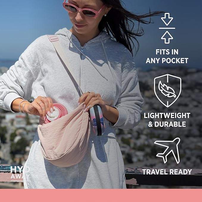 HYDAWAY 17oz Collapsible Water Bottle, Packable Leakproof for Travel | Travel-first design. Fold flat to 1.5 in for carry-ons, purses, seatbacks. Leakproof, BPA-free, dishwasher safe. - Image 4