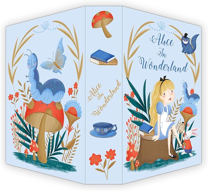 Alice in Wonderland Book Safe with Real Pages, Combination Lock Secret Box | Hidden safe box and hollow storage compartment for cash money. Decorative book box stash case for passport savings. - Image 4
