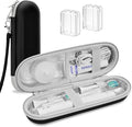 ICIMBI Electric Toothbrush Travel Case for Philips Sonicare 4100 6100 5100 6500 Series Electric Toothbrush, Hard EVA Toothbrush Protective Holder, Water-Resistant（Includes 2 Brush Head Covers） by Unknown