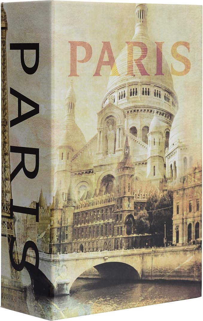 Barska Paris Hidden Book Safe – Combination Lock Diversion Lock Box – Portable Steel Safe for Home, Office, Travel – Secret Storage for Cash, Jewelry, Passport, Valuables | Solid steel construction with combination lock and Paris design for money, pass... - Image 8