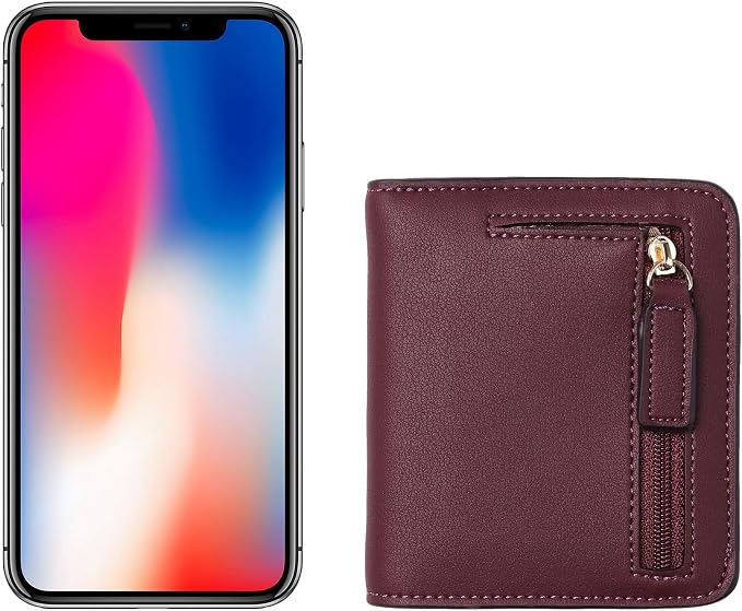 Toughergun Women’s Small Slim Leather Wallet with RFID Protection, Compact Bifold Mini Purse with Clear ID Window - Image 6