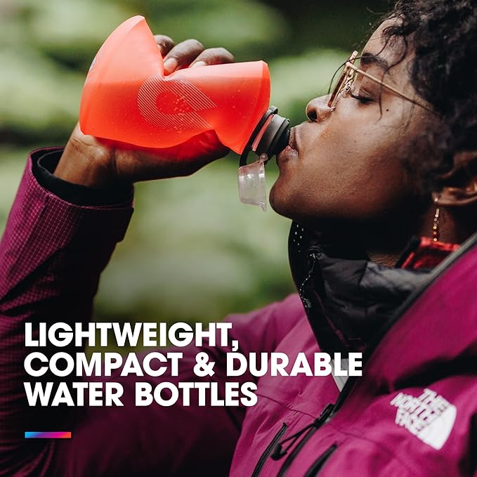 HydraPak Stow Collapsible Water Bottle – 350ml, 500ml, 1L – Ultralight, Leak-Proof, BPA-Free, Filter Compatible Travel & Hiking Flask - Image 2