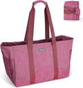 BALEINE Soft 9 Gallon Extra Large Utility Tote, Foldable Reusable Storage Bag (Berry Pink) by BALEINE