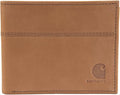 Carhartt Men’s Full Grain Saddle Leather Wallets, RFID Blocking Bifold, Trifold, and Front Pocket Options, Gifts for Men by Carhartt
