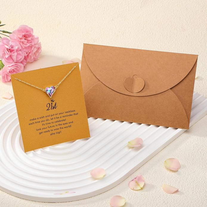 RZKING Golden Necklace for Women, Dainty Butterfly Heart Bow Rose Necklace, Gifts for Best Friend Sister Mom Girlfriend, Graduation Chritmas Birthday Anniversary Thank You Gifts - Image 8