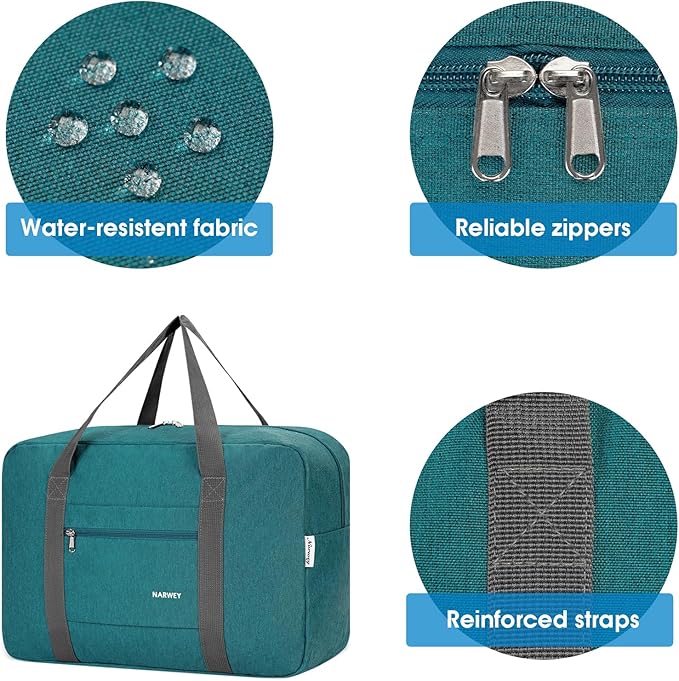 For Spirit Airlines Personal Item Bag Foldable Travel Duffel Bag Tote Carry on Luggage Duffle Overnight for Women and Men - Image 6