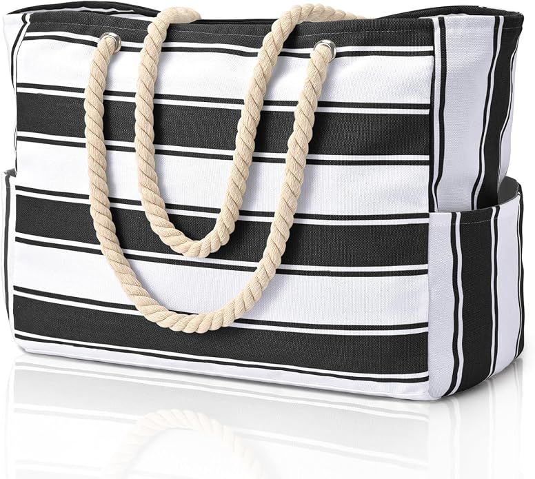 Becokan Beach Bags for Women Large Waterproof Beach Tote Bag Zipper Beach Bags Waterproof Sandproof Swim Pool Bag Large Tote by BecokanBeachBagSpecialist