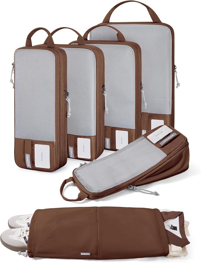 BAGSMART Compression Packing Cubes for Travel Essentials | 14 Set /6 Set /4 Set/2 Set, Lightweight, Durable by BAGSMART
