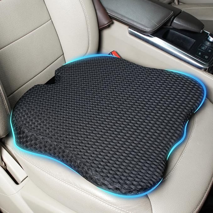 Lofty Aim Car Seat Cushion, Comfort Memory Foam Car Cushions for Driving (Black) - Image 9