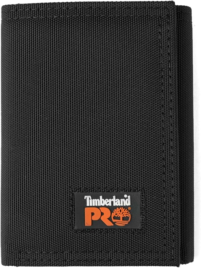 Timberland PRO Men's Cordura Nylon RFID Trifold Wallet with ID Window by TimberlandPRO