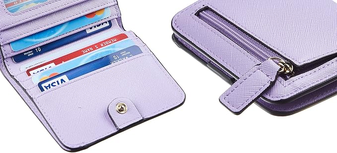 Toughergun Women’s Small Slim Leather Wallet with RFID Protection, Compact Bifold Mini Purse with Clear ID Window - Image 9