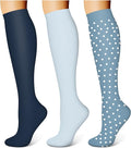 WITHYOU 3 Pairs Compression Socks for Women & Men 15-20 mmHg,Best Support for Nurses Running Hiking by WITHYOU