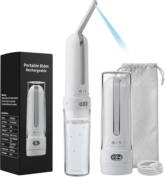 Electric Portable Bidet for Bathroom & Home Daily Use, White by WeWiHLTH