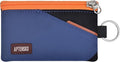 RFID Blocking Travel Wallet with Adjustable Lanyard, Small Nylon Zipper Pouch and Badge Holder for ID, Credit Cards, Cash, Keys, Commuters (Navy+Black) by APTENSKO