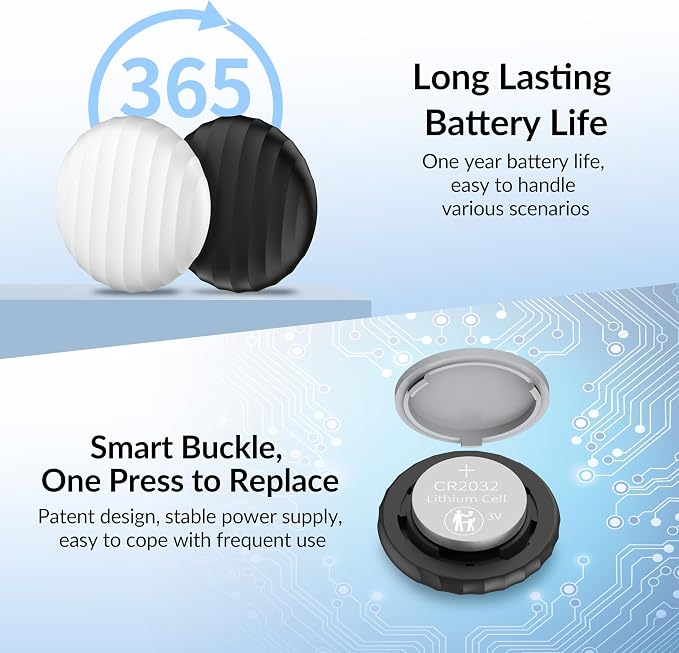 Tracker Tag - 2 Pack [Apple MFi Certified] Bluetooth Trackers Works with Apple Find My (iOS Only) - IP67 Waterproof Item Finders | Track Keys, Wallet, Luggage, Backpack - Image 9