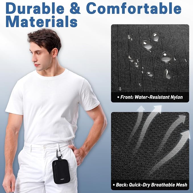 YOYI YOYI RFID Blocking Hidden Stash Clip, Travel Wallet Water-Repellent | Water-repellent fabric, RFID blocking liner, multiple carry options — hidden stash clip secures cards and cash on the go - Image 4