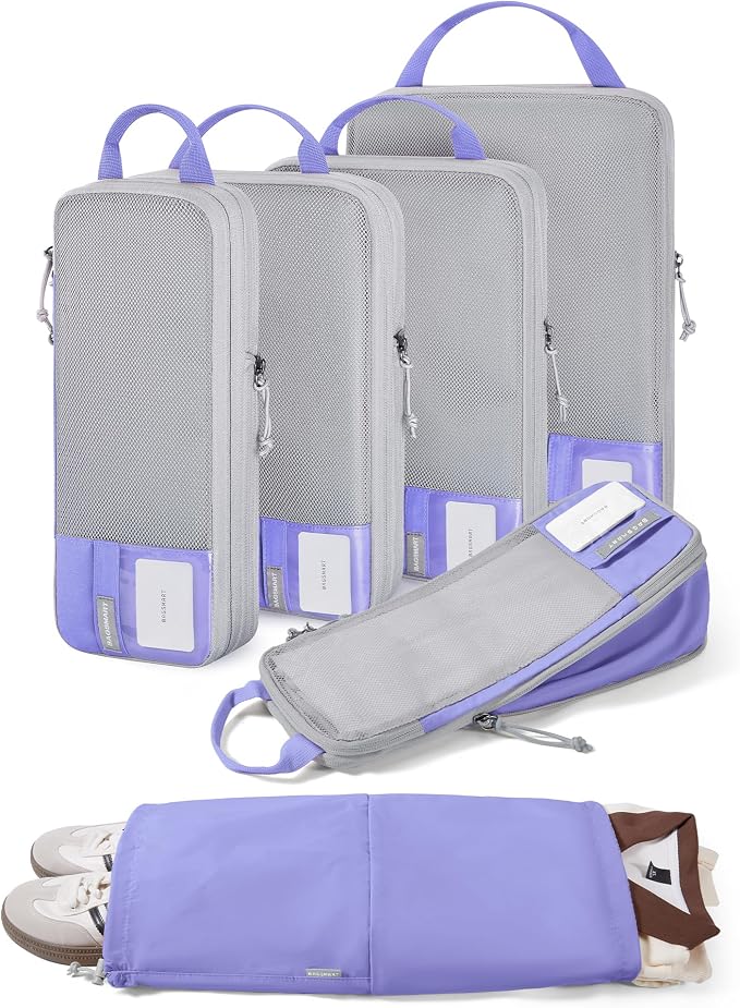 BAGSMART Compression Packing Cubes for Travel Essentials | 14 Set /6 Set /4 Set/2 Set, Lightweight, Durable by BAGSMART