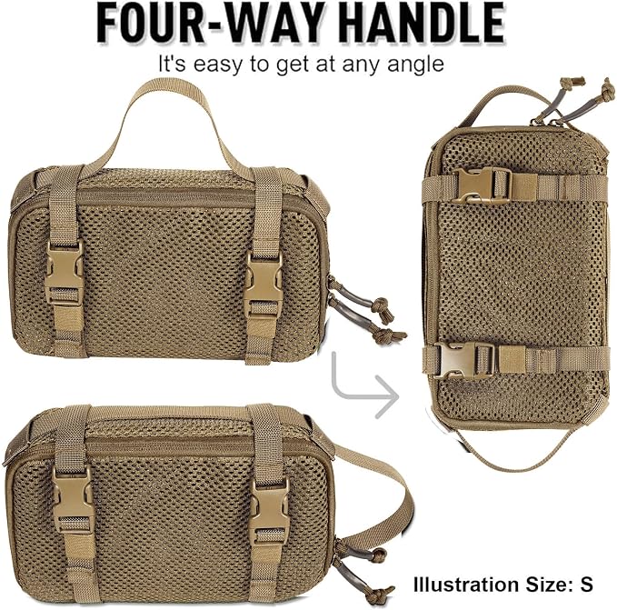 4 Set Tactical Packing Cubes ，Compressible Mesh Duffle Storage Bag,Portable Edc Molle Pouch Organizer. - Image 4