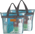 Mesh Shower Caddy Bag Portable Hanging Toiletry and Bath Organizer with Zipper for Travel, Gym, Camping, College Dorms, Beach by TOPASION