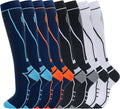 hello momoya Compression Socks for Women Men Circulation Knee High 8 Pairs for Nurses, Running, Travel, Athletic by HELLOMOMOYA
