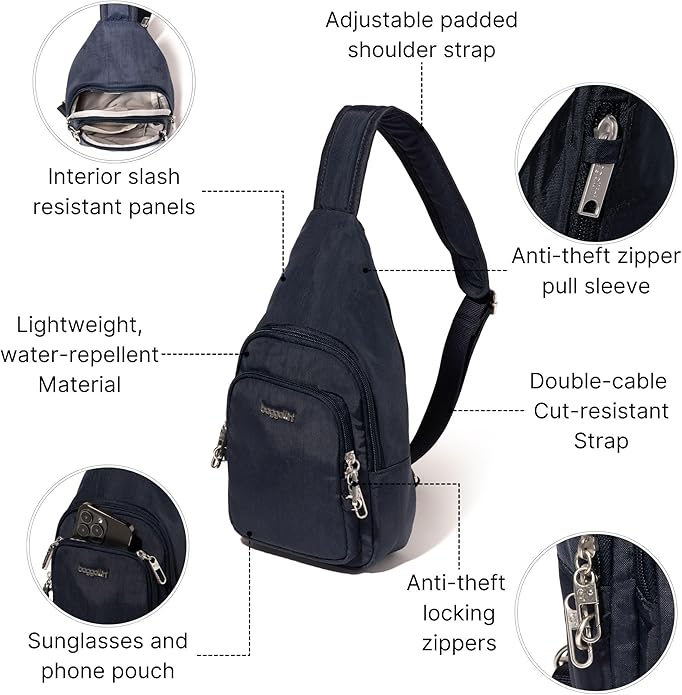 Baggallini Securtex Anti-Theft Daytripper Sling - Image 5