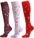 Dr. Motion 3 Pairs Therapeutic Graduated Compression Women's Knee-hi Socks by Dr.+Motion