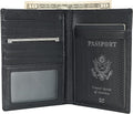 Polare RFID Blocking Napa Leather Passport Holder Travel Wallet For Men and Women (Black) by polareoriginal