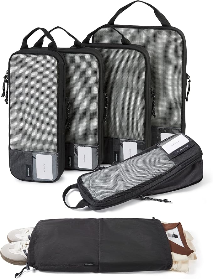 BAGSMART Compression Packing Cubes for Travel Essentials | 14 Set /6 Set /4 Set/2 Set, Lightweight, Durable by BAGSMART