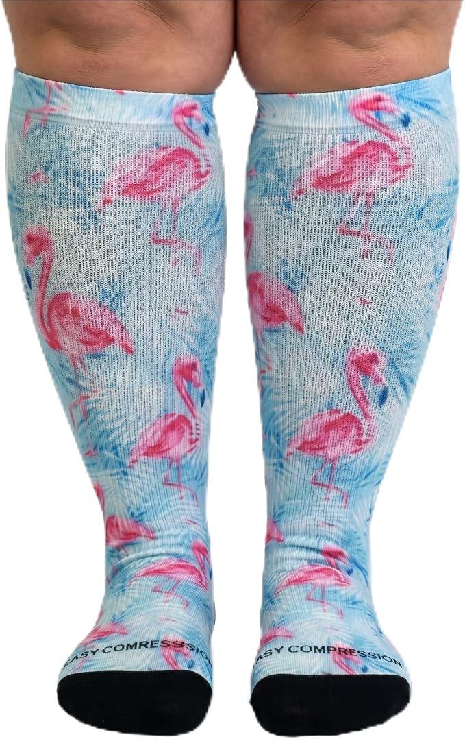 Crazy Compression Socks, Comfortable Support Socks for Recovery, Travel, Hiking, and Long-Hour Comfort w/Fun Designs by CrazyCompression