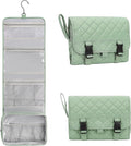 Relavel Travel Hanging Toiletry Bag for Women for Full-size Container | Travel Wash Bag with 360° Rotation Hook, Waterproof Large Stand Up Toiletries Organizer for Bathroom Shower Camping - Green by Relavel