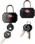 Lewis N. Clark Travel Sentry TSA Lock + Mini Padlock for Luggage Suitcase, Carry On, Backpack, Laptop Bag or Purse - Perfect for Airport, Hotel, and Gym by LewisNClark