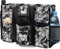 TOPDesign Utility Water Resistant Tote Bag with 13 Pockets, Top Zipper Closure & Thick Bottom Support, for Working Women by TOPDesign