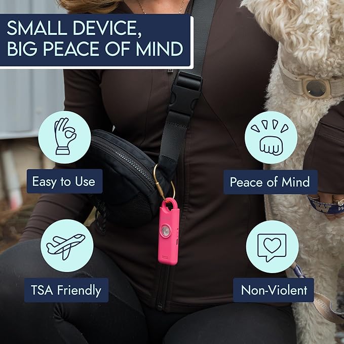 She’s Birdie 3.0 New Version – The Original Personal Safety Alarm for Women by Women–Loud Siren, Flash Light and Rechargeable Battery in a Variety of Colors (Forest) - Image 6