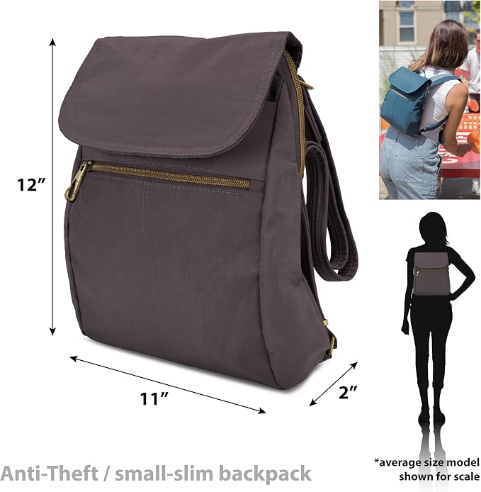 Travelon Anti-Theft Signature Slim Backpack - Image 3