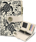 Sea Turtle Wallet Women RFID, Passport Holder, Credit Card Holder | 6.7" x 4.4" x 1.3" Bifold, Travel billfold, Zipper Pocket, PU Leather, Clutch, Purse, ID Window, Pen Holder, Gift Ladies Girl by Mavellin