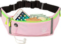 Running Belt Slim Fanny Pack Jogging Pouch Phone Holder Waist Pack - Light Pink by Unknown