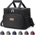 Lifewit Large Lunch Bag, Insulated Lunch Box, Soft Cooler Cooling Tote for Adult Men Women, Black 24-Can (15L) by Lifewit